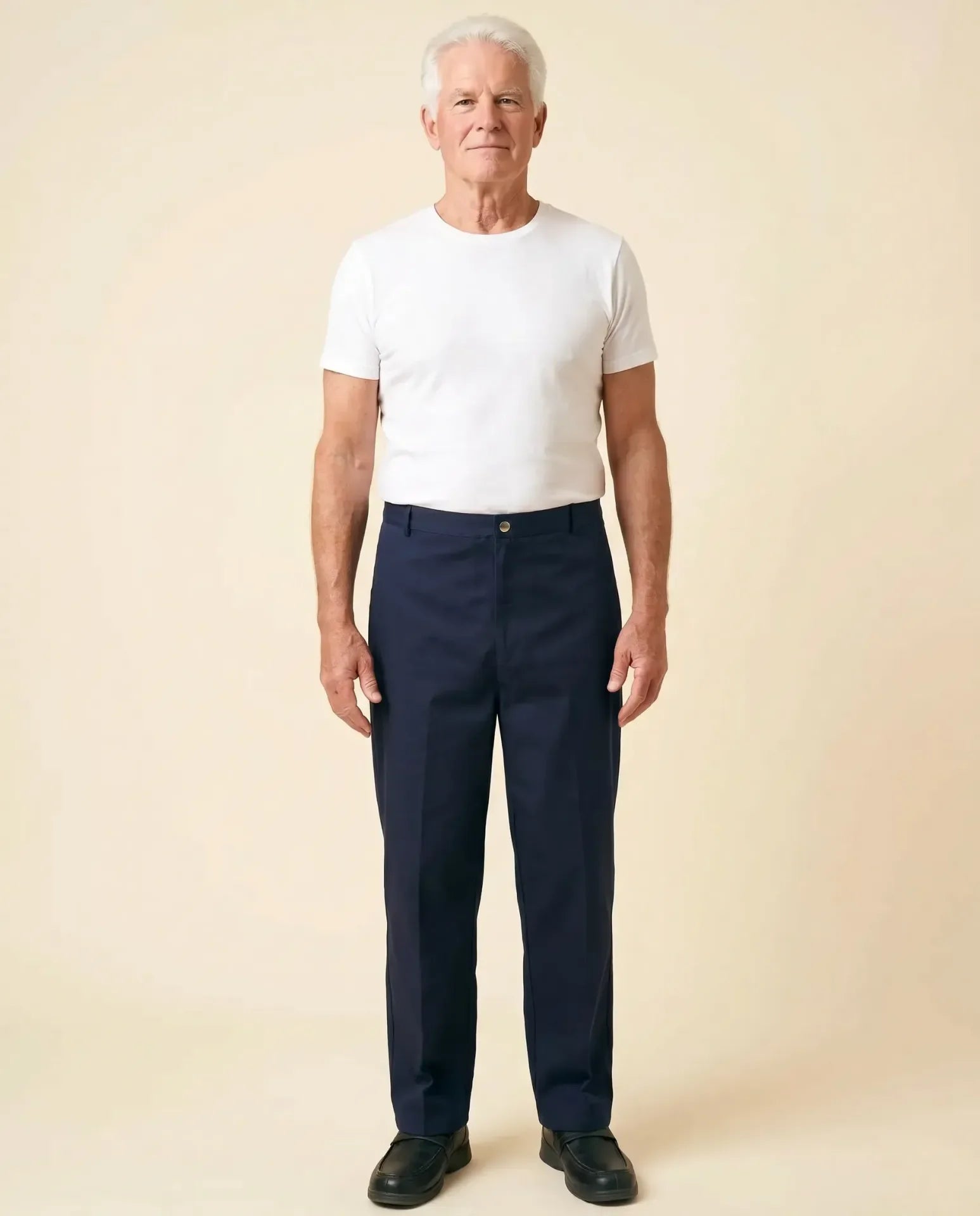 SEE REVERSE FOR CARE ЯE'VERSE NYLON PANT Men's Back Panel Chris Pants - Blue | Ovidis – Ovidis Adaptive Wear