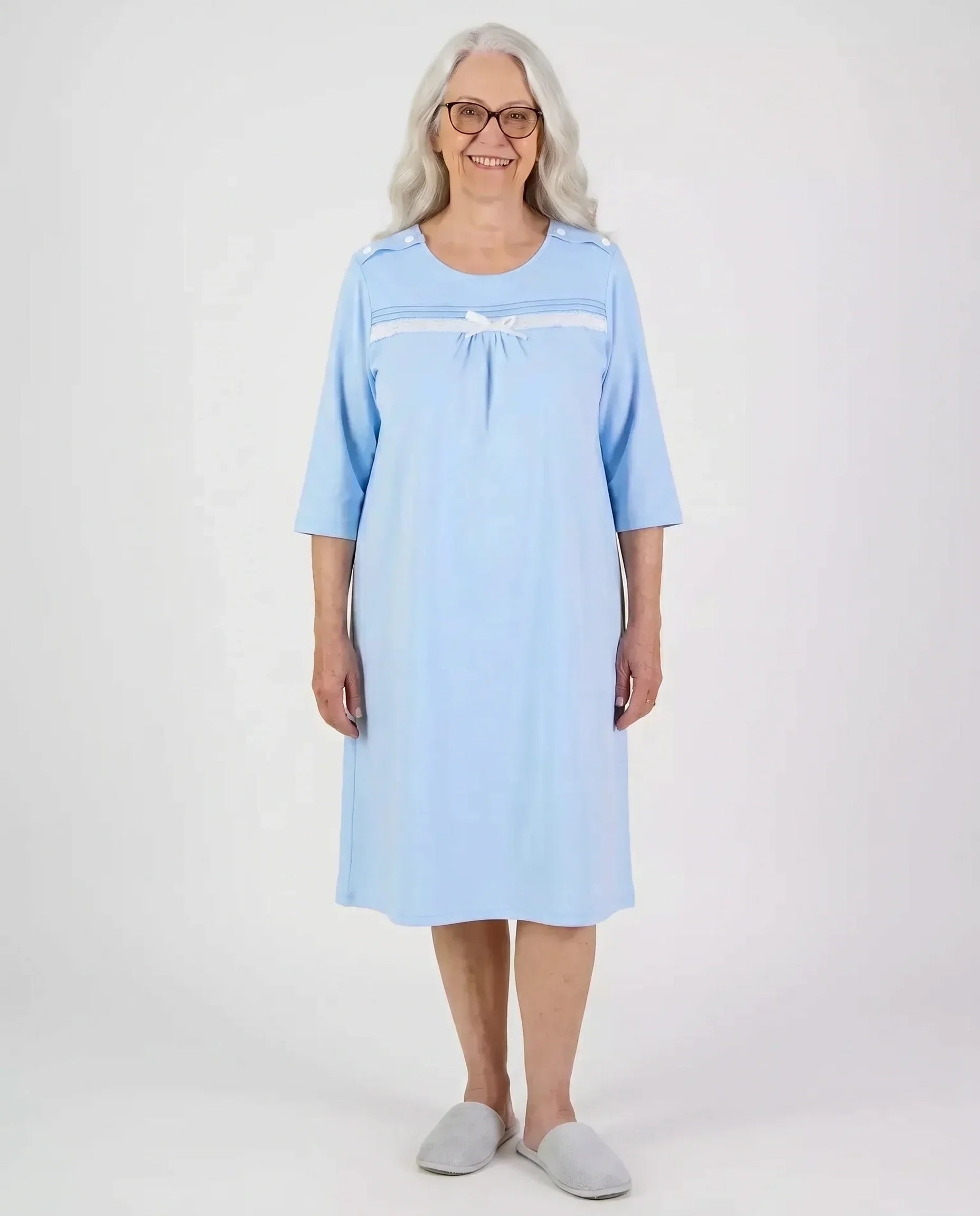 Women's Adaptive Olivia Nightgown - Blue