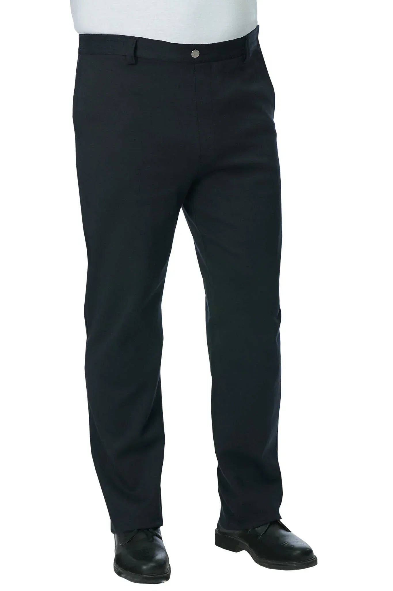 Benefit Wear Men's Adaptive Pants – Full Elastic Waist With Velcro® Waistband & Fly, Black