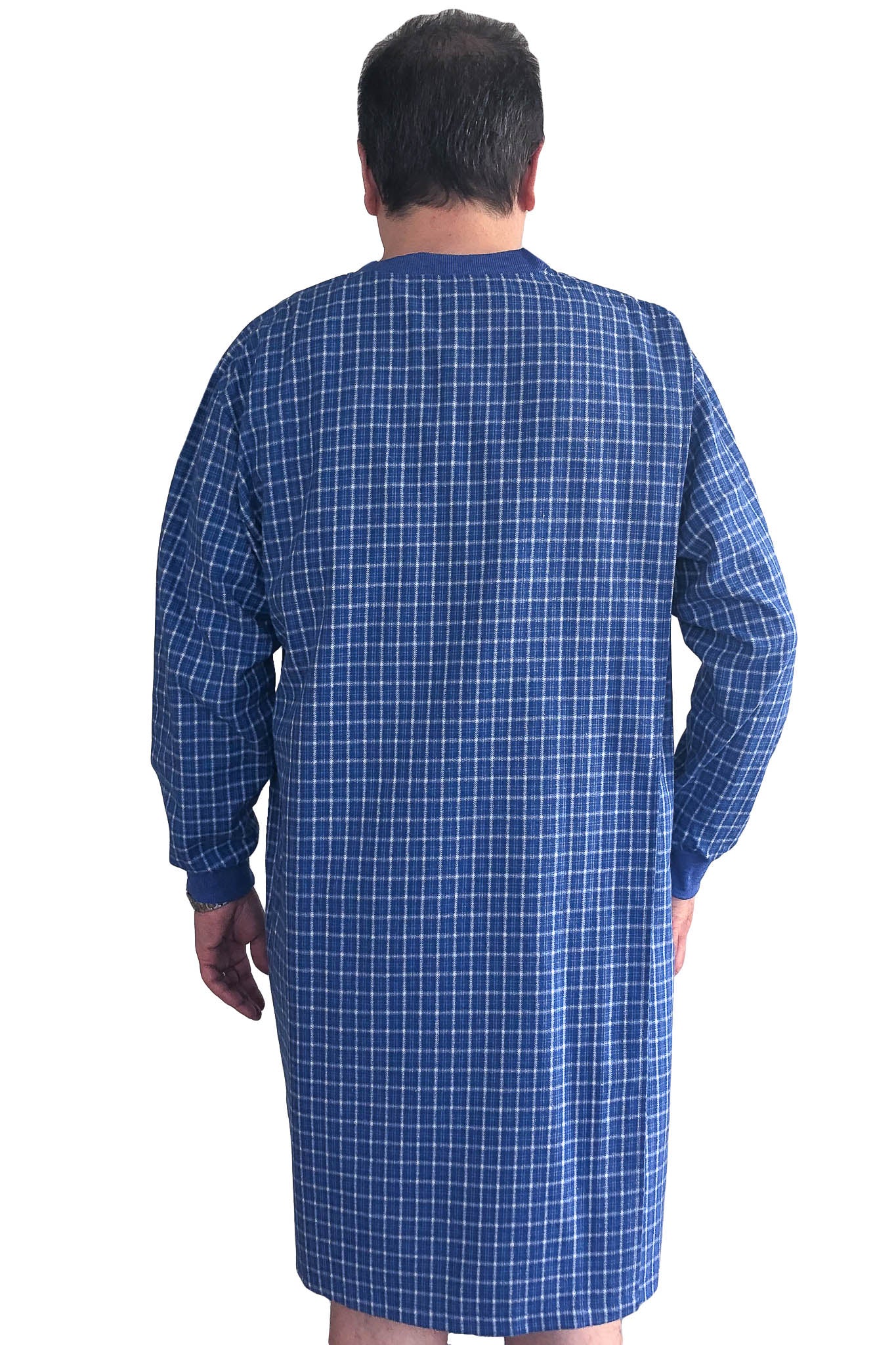 Chemise de nuit pour Hommes - Bleue | Milo | Vêtements Adaptés