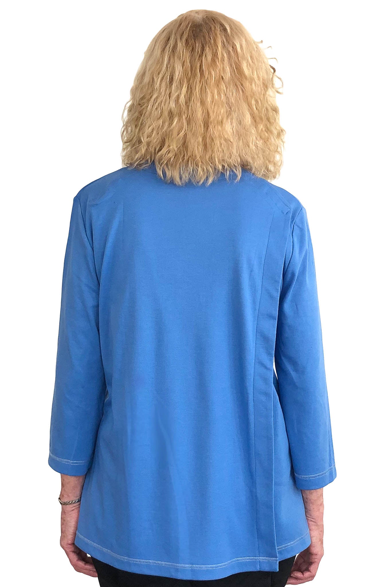 Open Back Adaptive Top for Women - Blue | Ava | Adaptive Clothing
