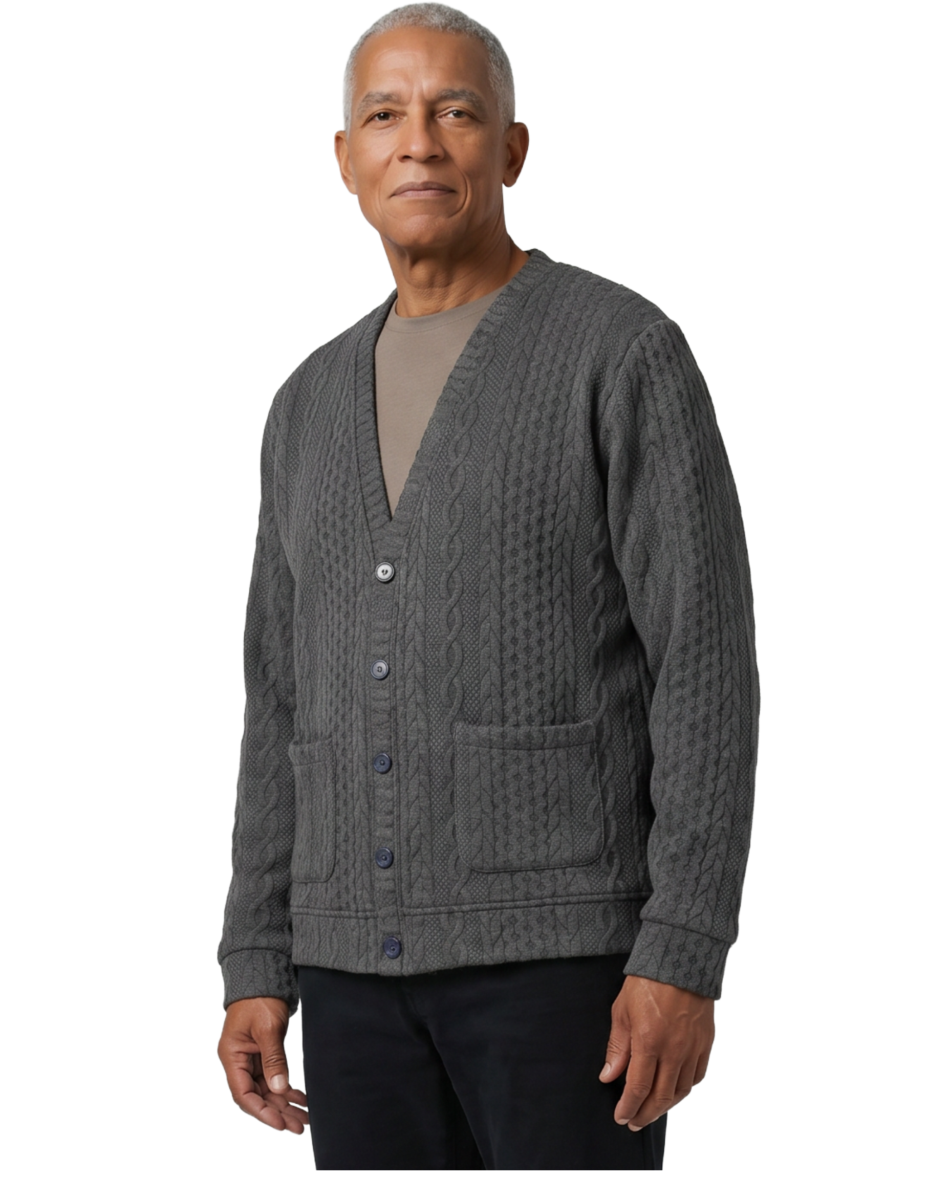 Adaptive Cardigan - Eddy | Charcoal