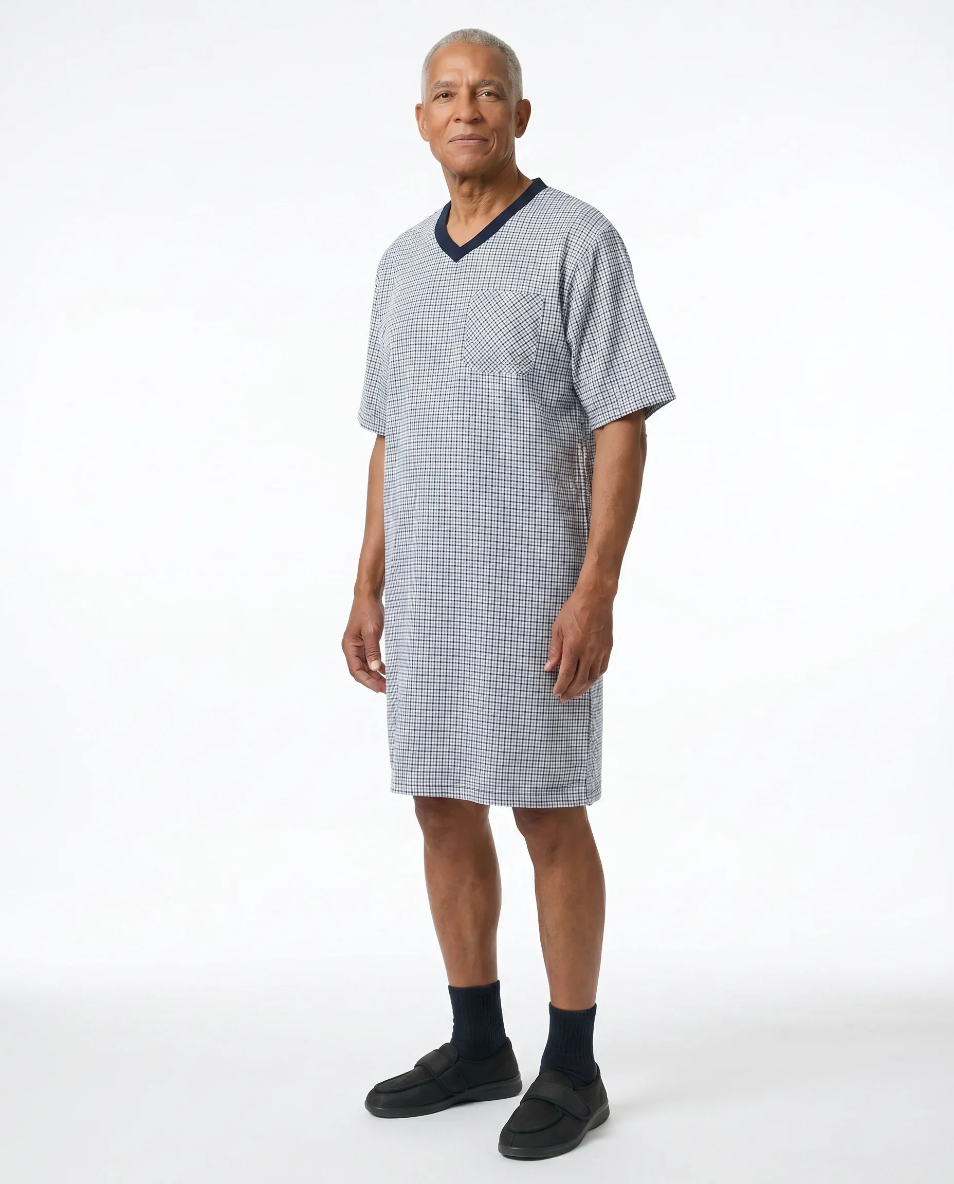 Chemise de Nuit Adaptée - Mitch | Marine