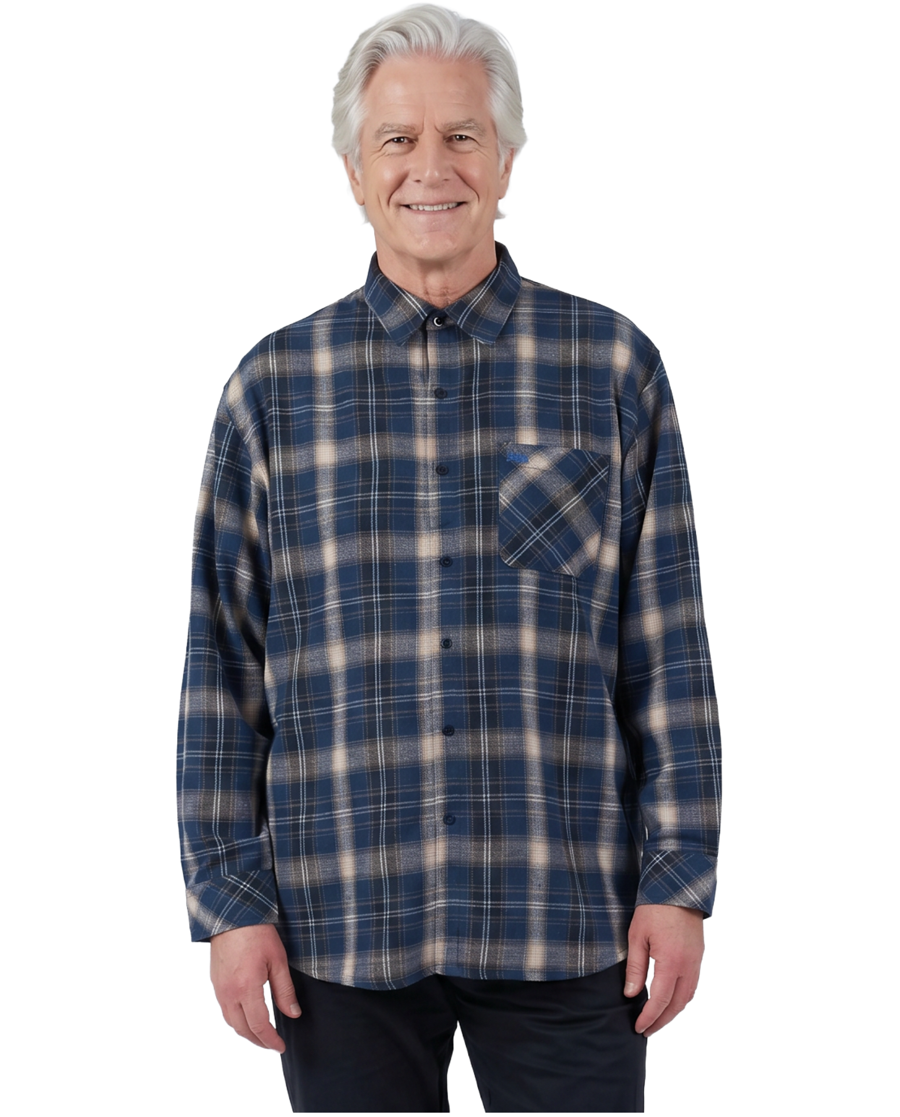 Chemise Adaptée - Theo | Bleue Ardoise