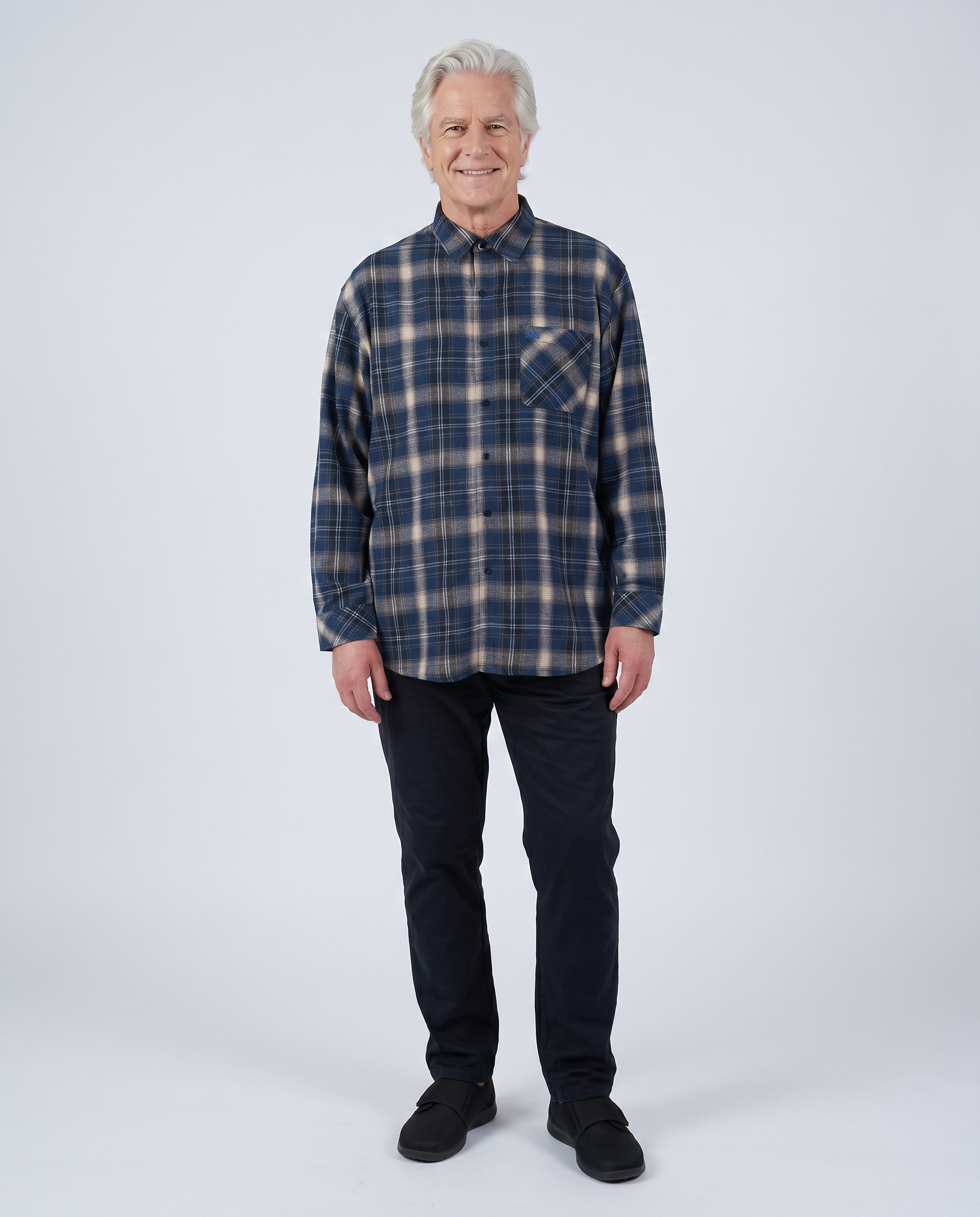 Chemise Adaptée - Theo | Bleue Ardoise