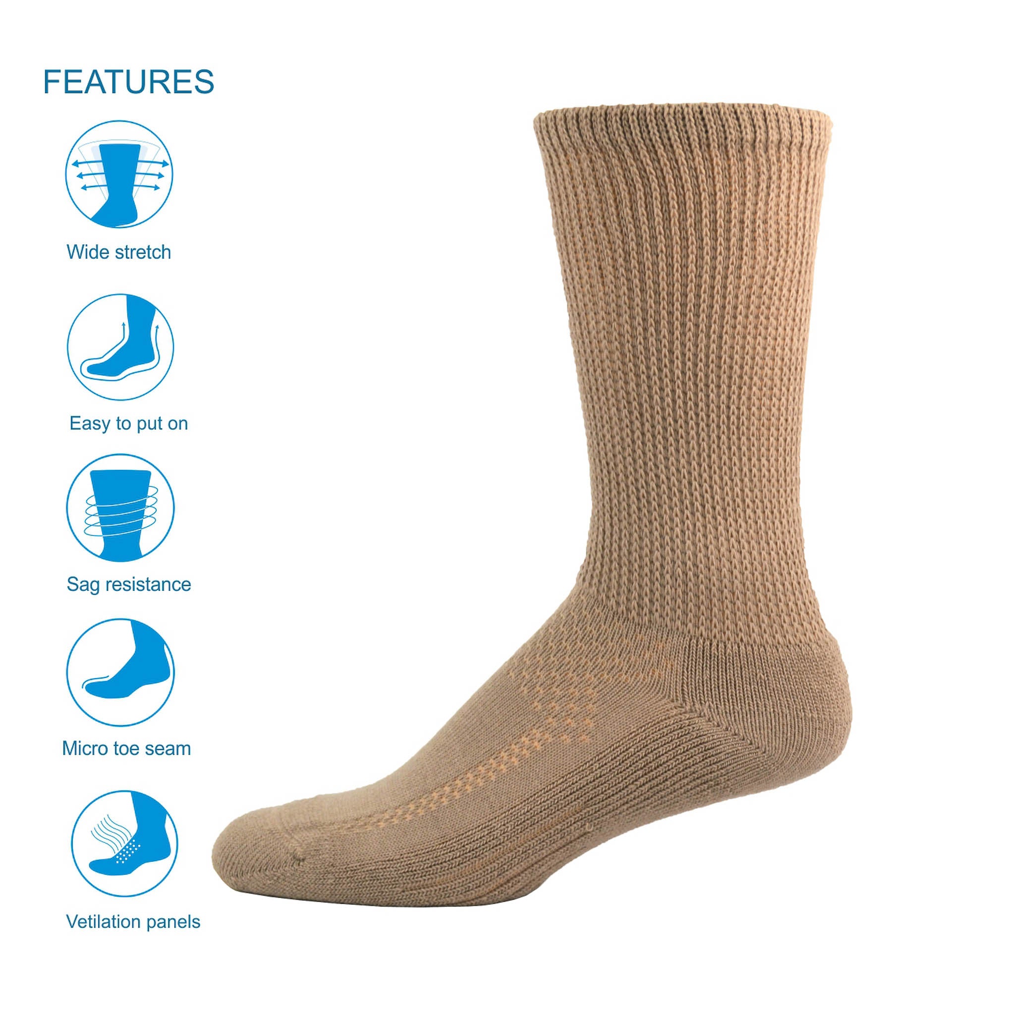 Leg Savers Socks - Beige