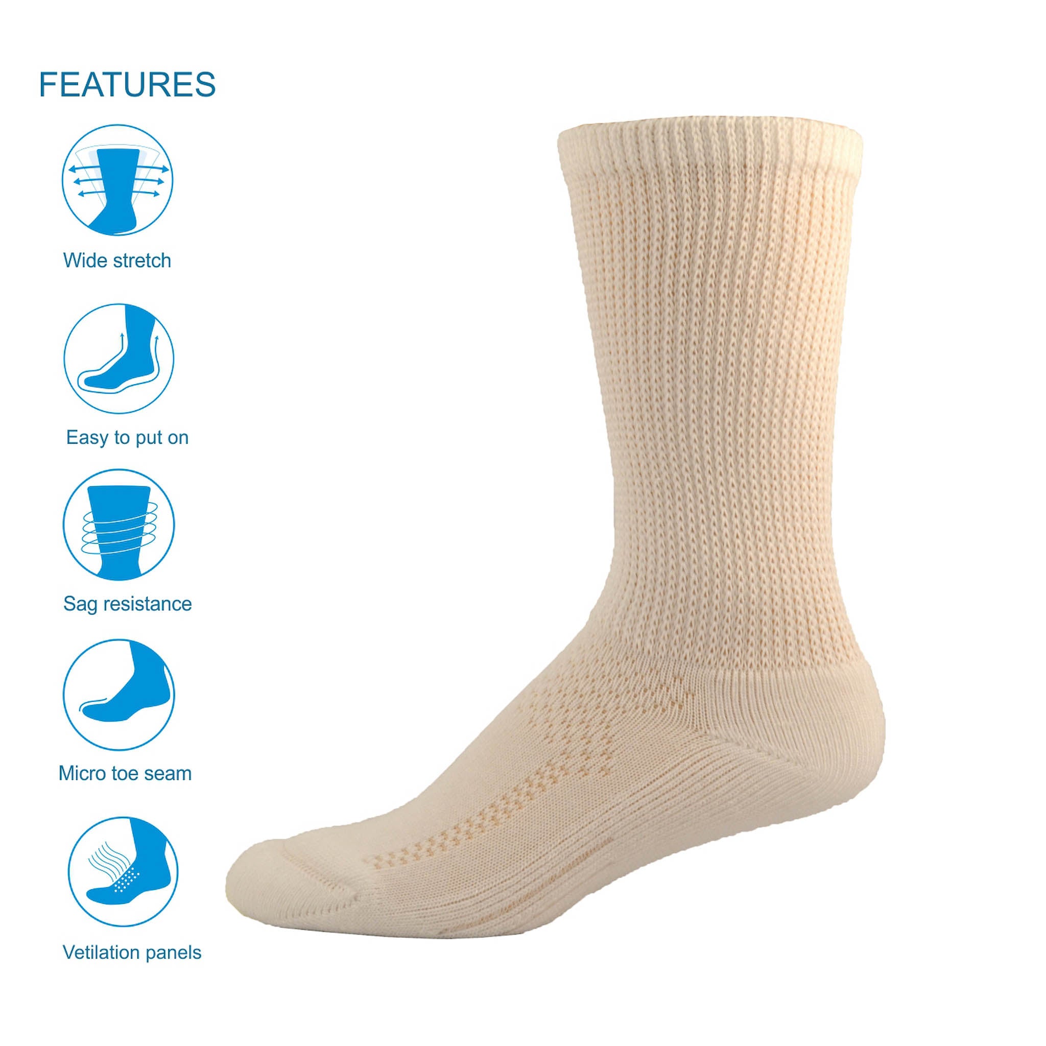 Leg Savers Socks - White
