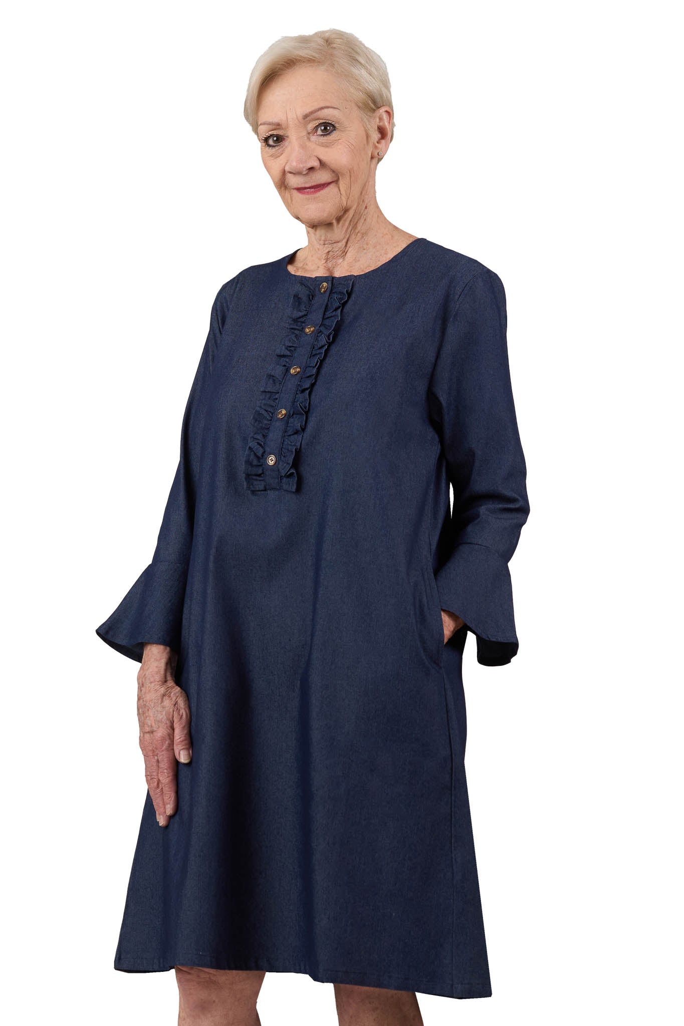 Loulou Dress - Denim