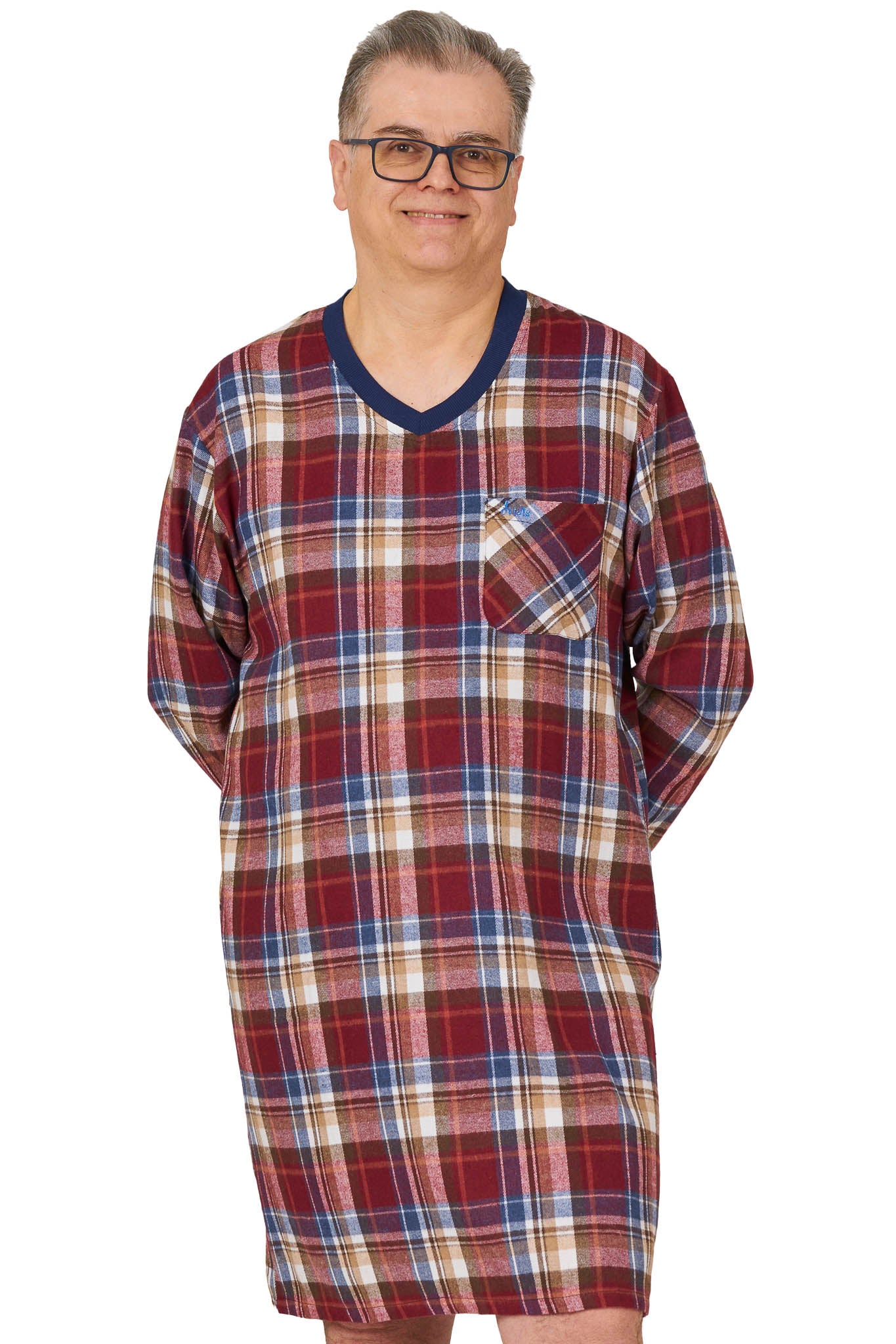 Stewart Nightshirt - Burgundy