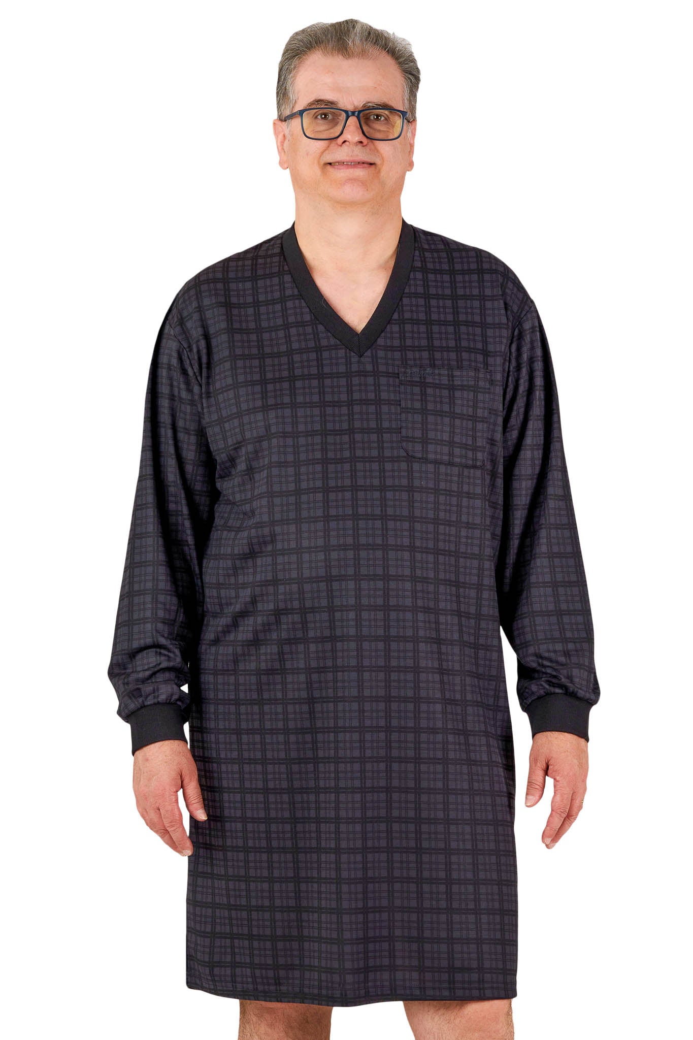 Billy Nightshirt - Black Check