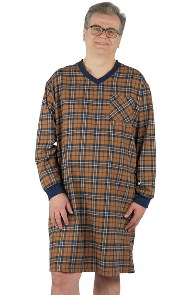 Men's Flannel Pajamas Adaptive Clothing for Seniors, Disabled
