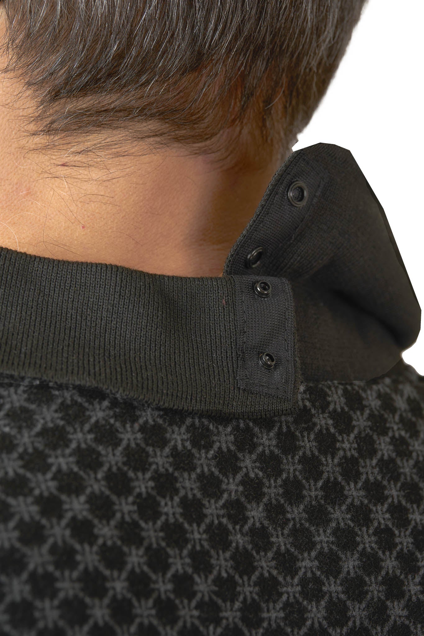 Long-Sleeved Adaptive Polo Shirt - Lucas | Graphite