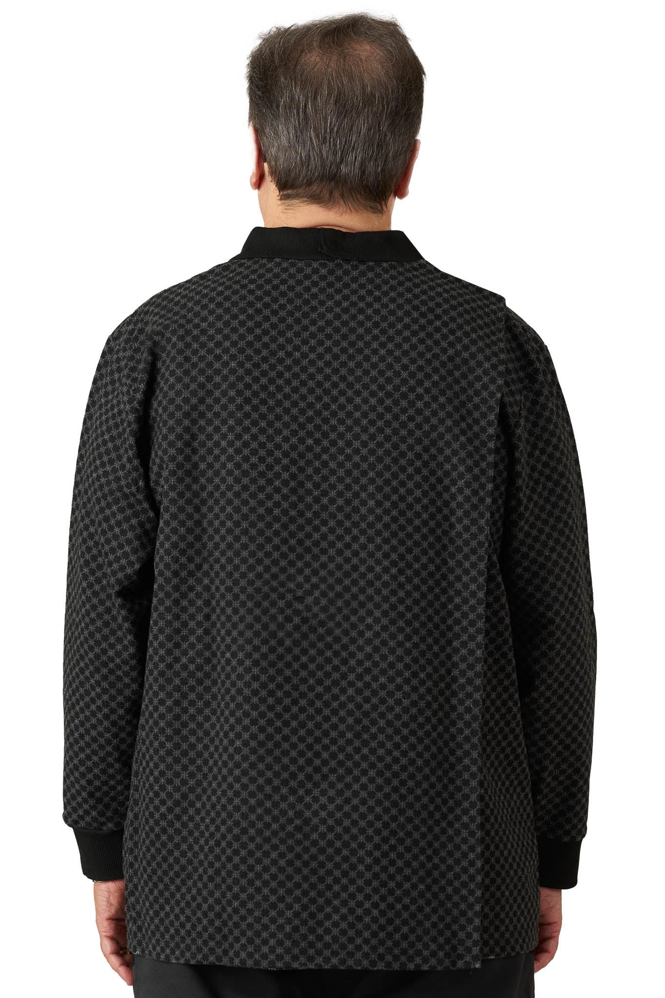 Long-Sleeved Adaptive Polo Shirt - Lucas | Graphite