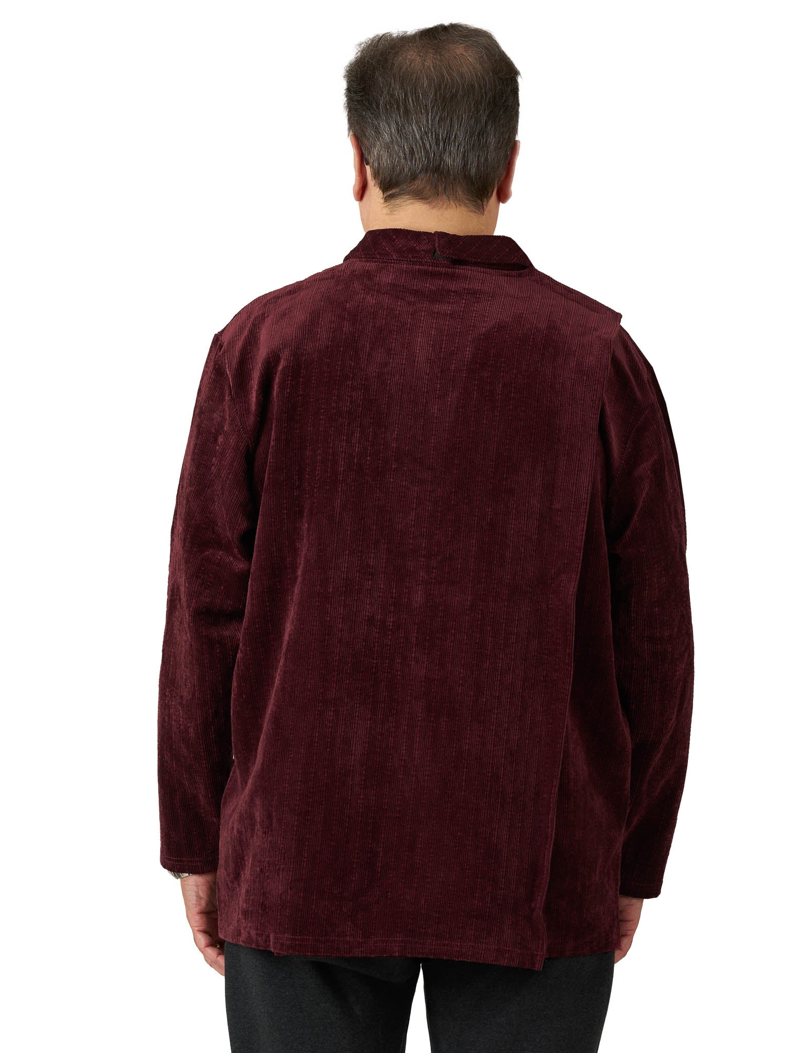 Long-Sleeved Adaptive Polo Shirt - Thomas | Burgundy