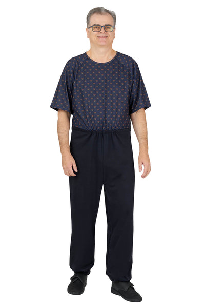 Men's Cotton/Poly Pajamas Adaptive Clothing for Seniors, Disabled & Elderly  Care