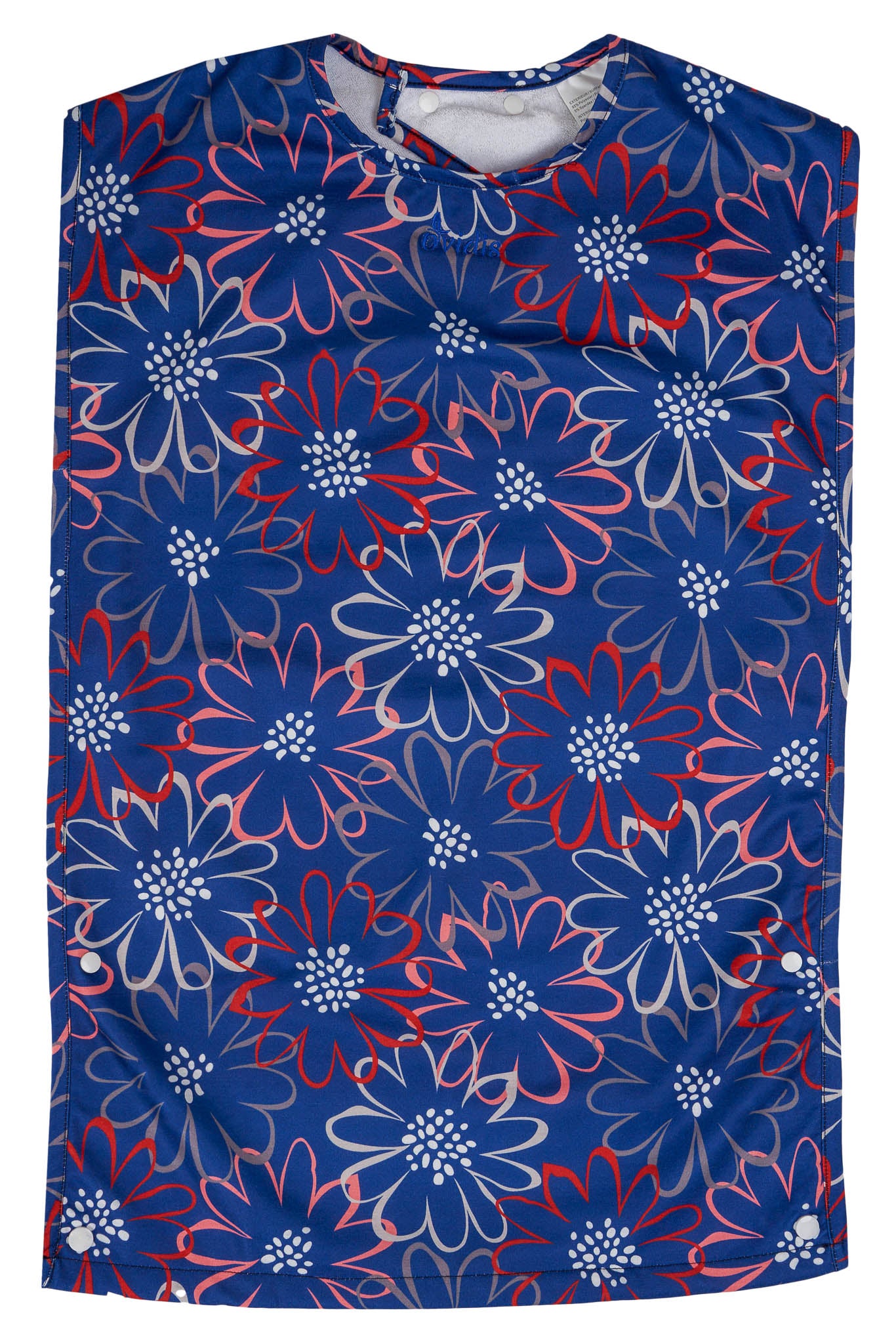 Adult Bib - Blue | Floral