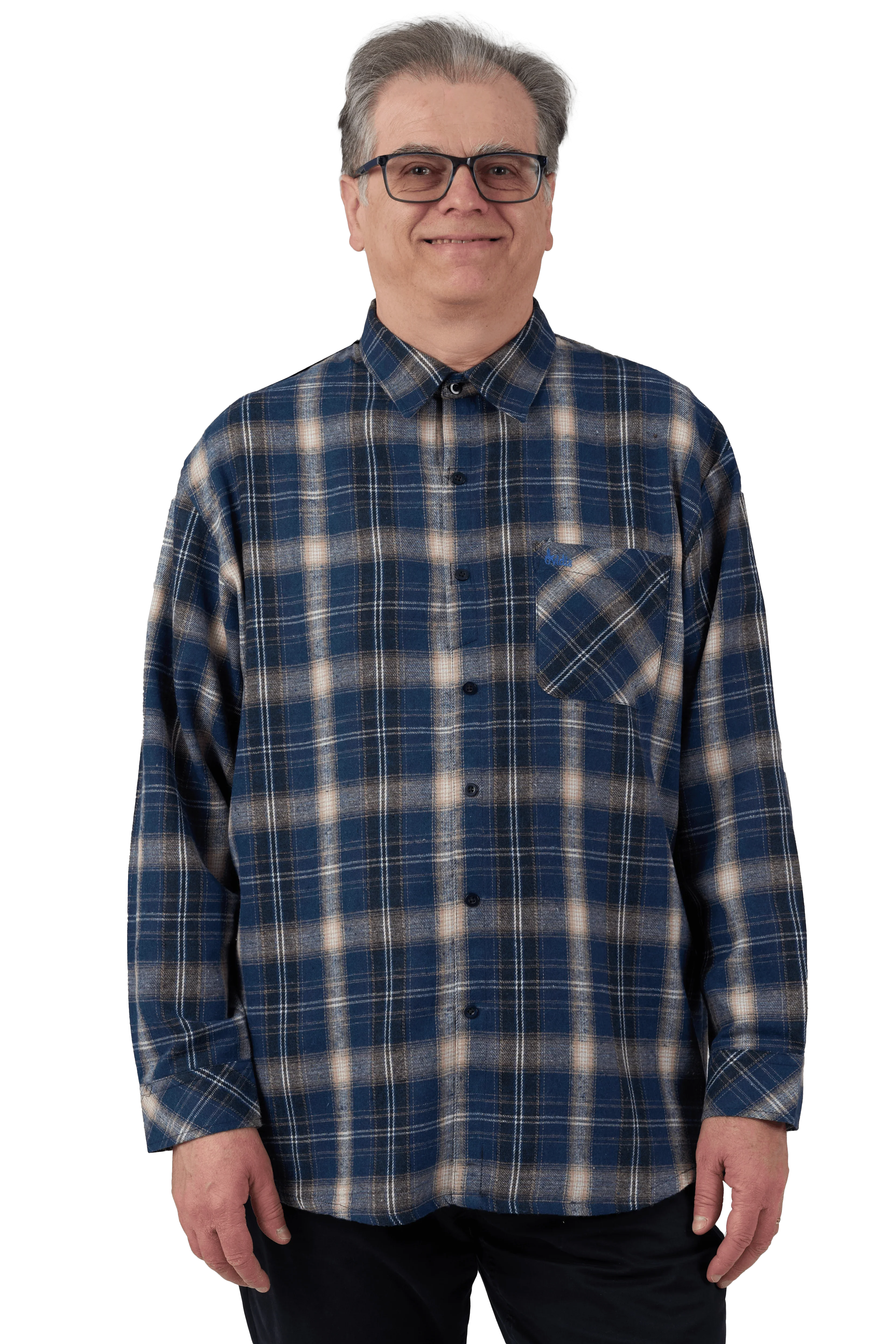 Chemise Adaptée - Theo | Bleue Ardoise