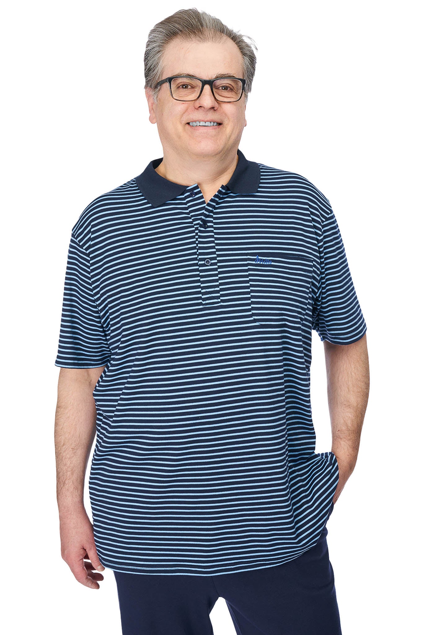Ralfie Polo Shirt - Blue Stripes