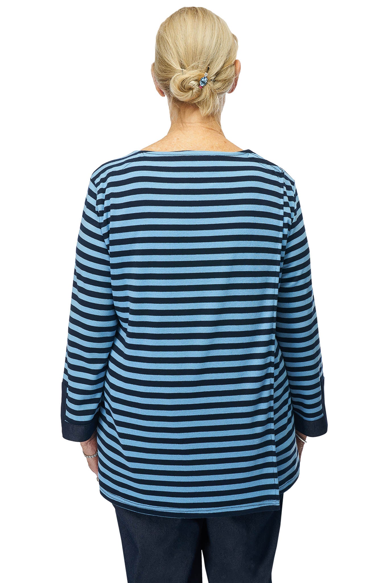 Torie Top - Navy Stripes