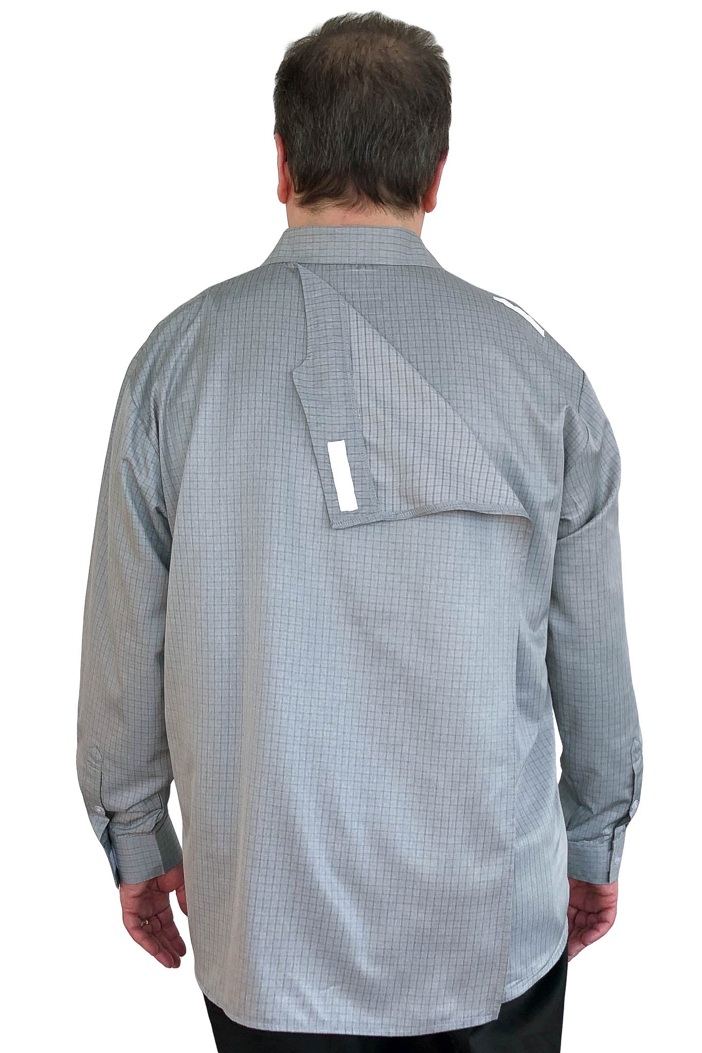 Sport Shirt for Men - Grey | Martin | Adaptive Clothing by Ovidis