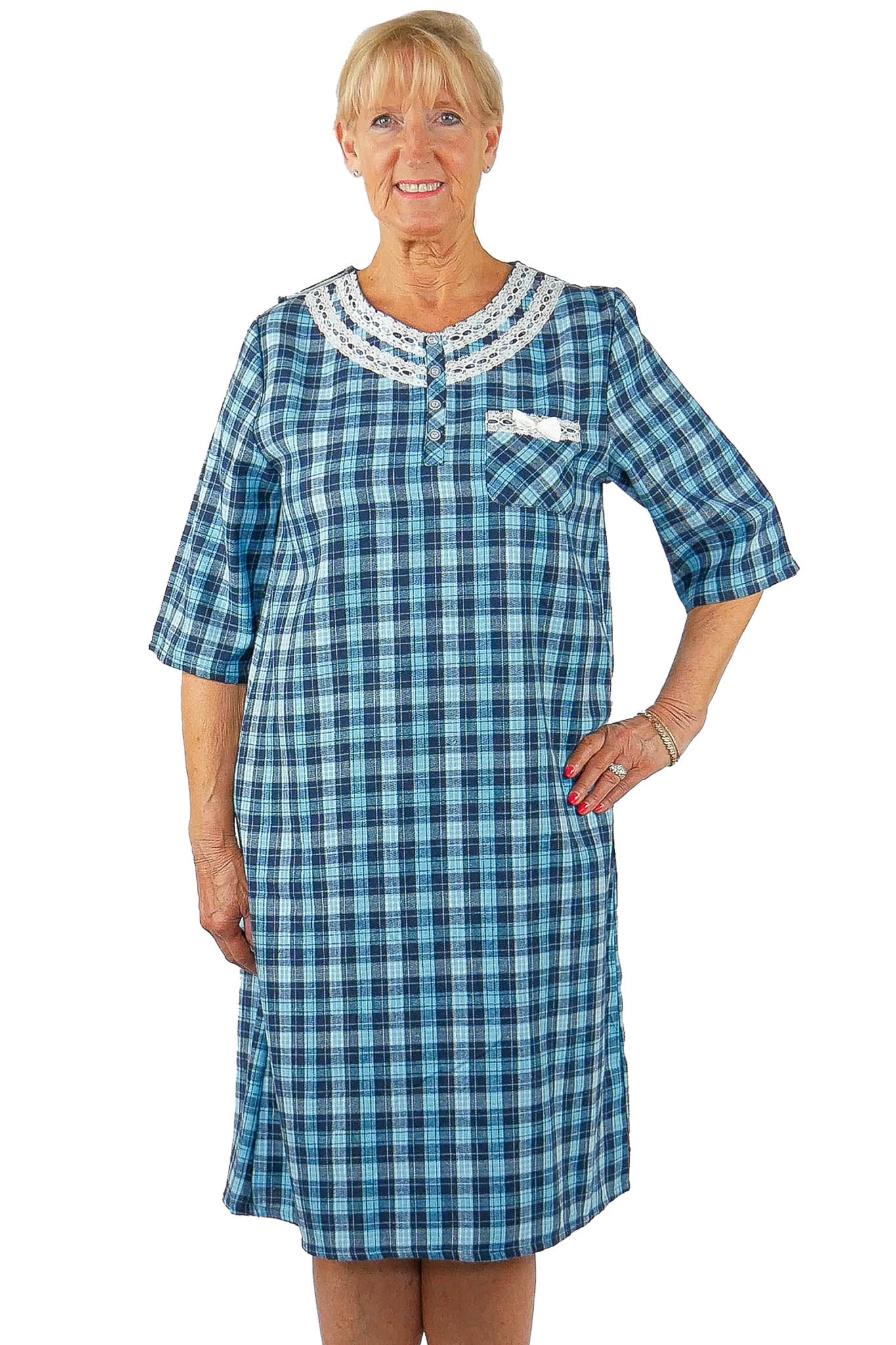 Mandy Nightgown - Turquoise