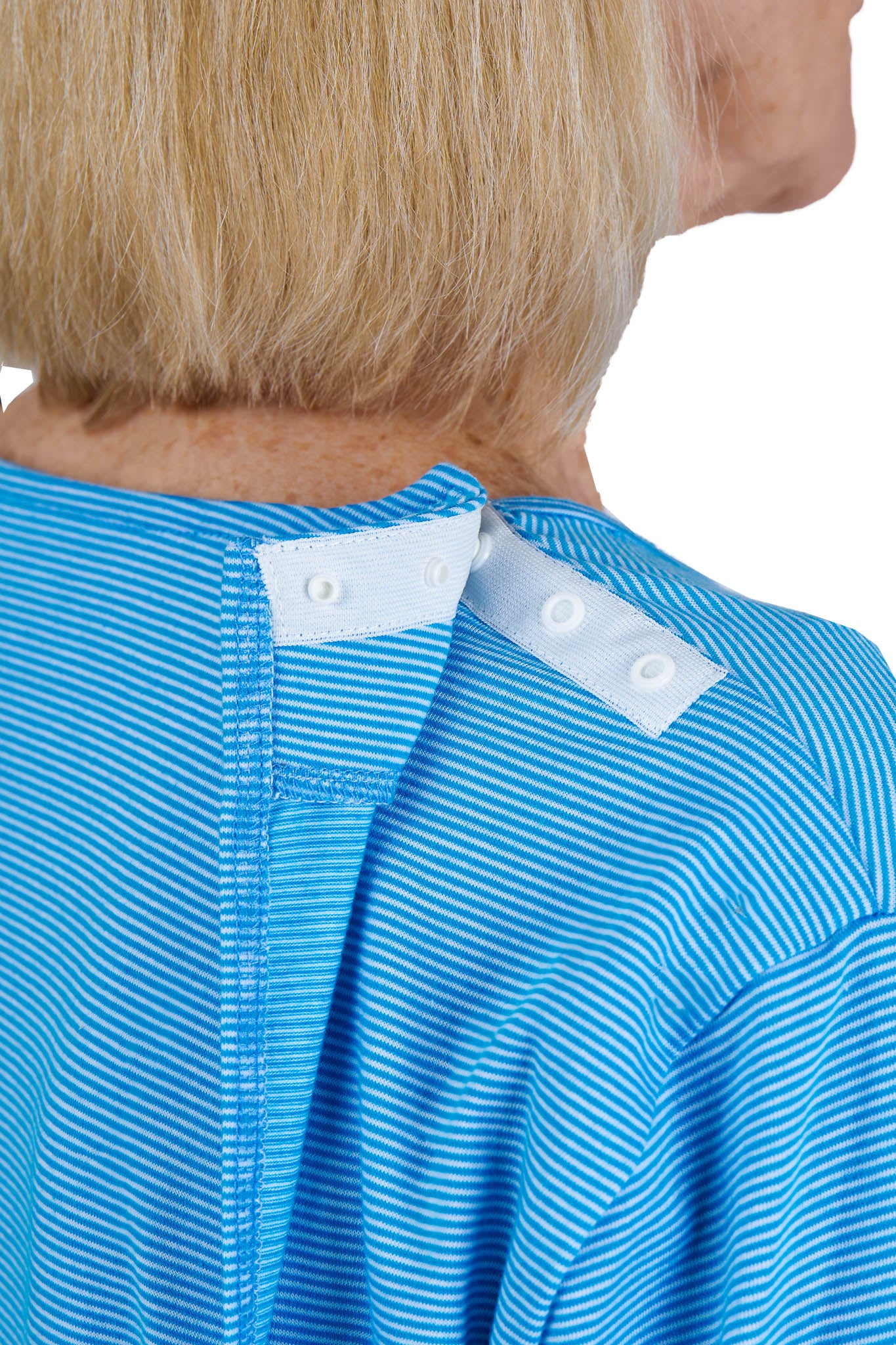 Robe de Nuit Ellie - Bleu Rayé