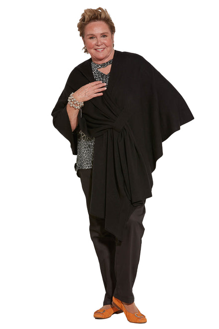 Shawl - Black | Cashmere | Adaptive Clothing by Ovidis