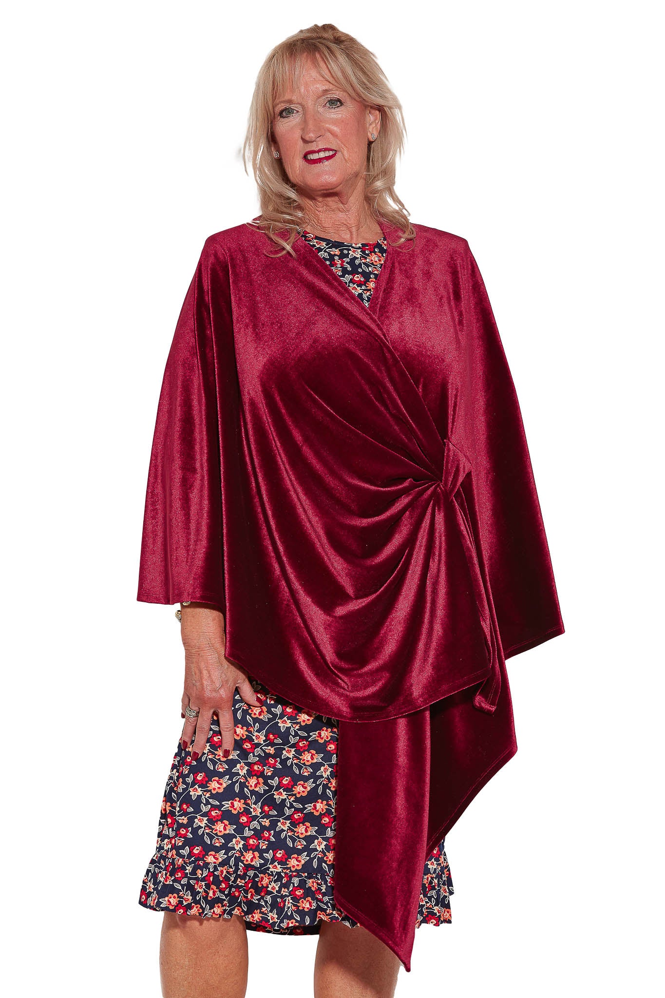 Velvety Shawl - Fuchsia