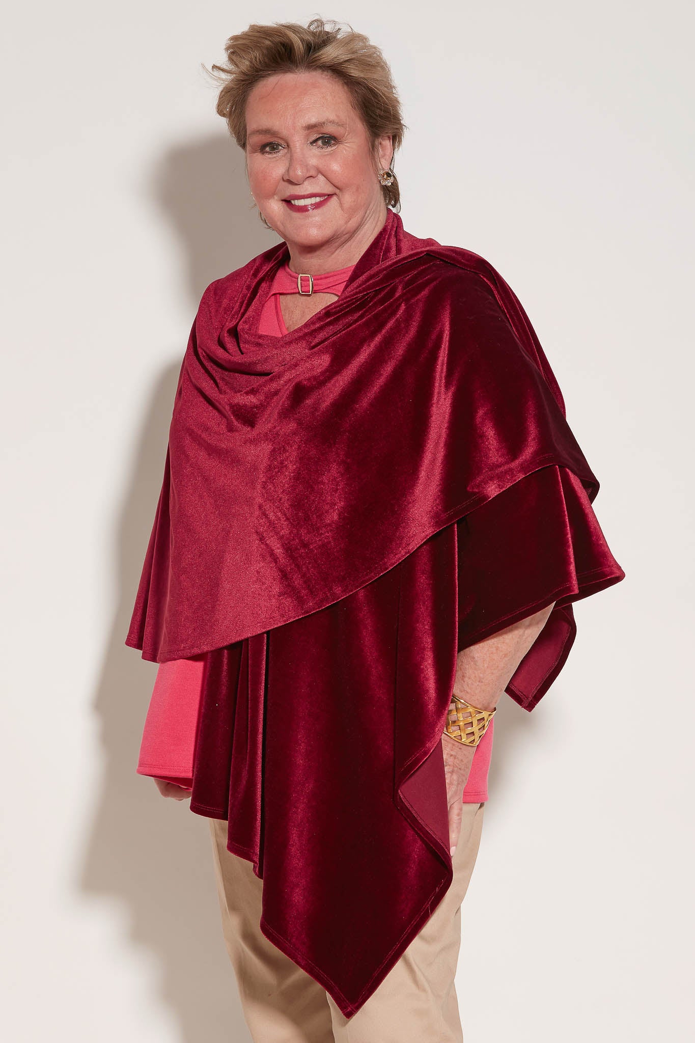 Velvety Shawl - Fuchsia