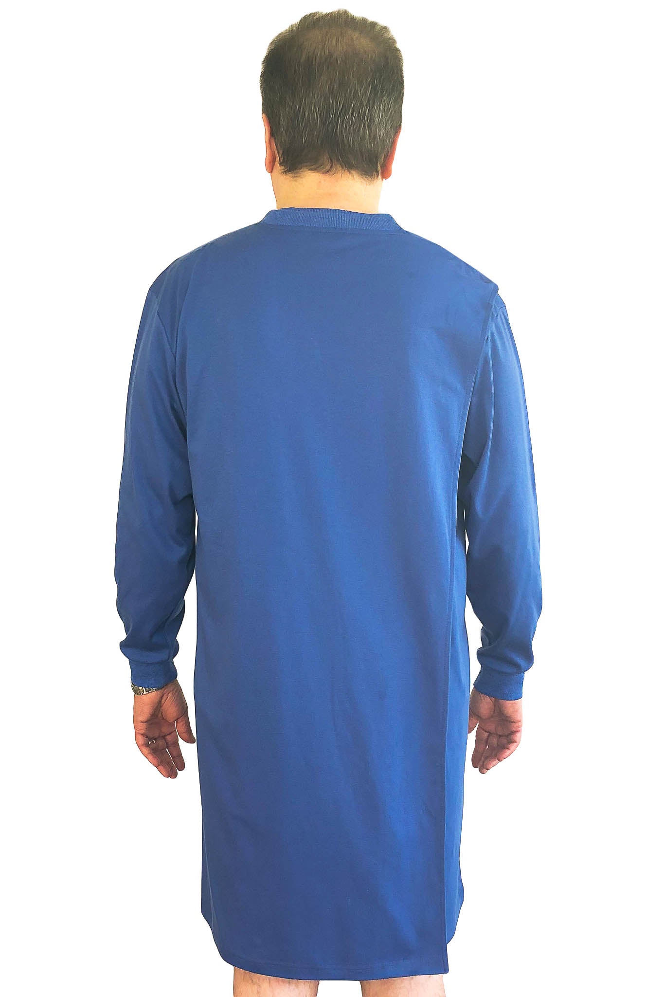 Nightshirt for Men - Blue | Felix | Adaptive Clothing by Ovidis