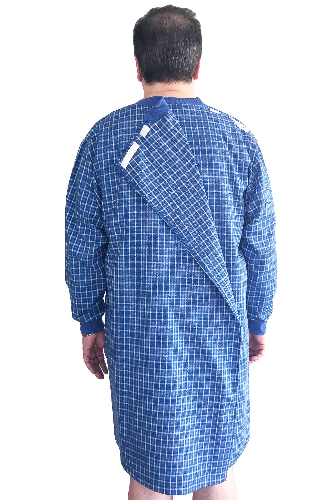 Chemise de nuit pour Hommes - Bleue | Milo | Vêtements Adaptés