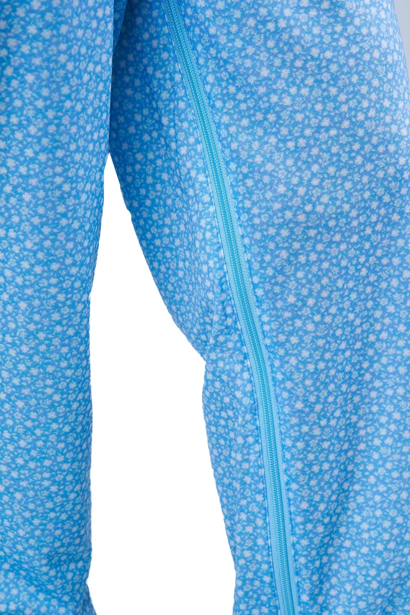 Damesverzorging Alzheimer Kleding Jumpsuit Verpleging Onesie Rits aan Achterkant en Been, Blauw, M Damesverzorging Alzheimer Kleding Jumpsuit Verpleging Onesie Rits aan Achterkant en Been, Blauw, M